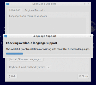 Checking available language support