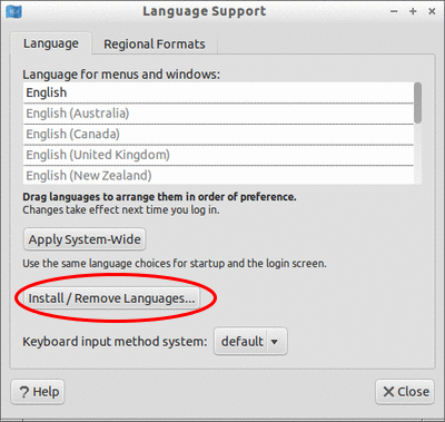 Language Support